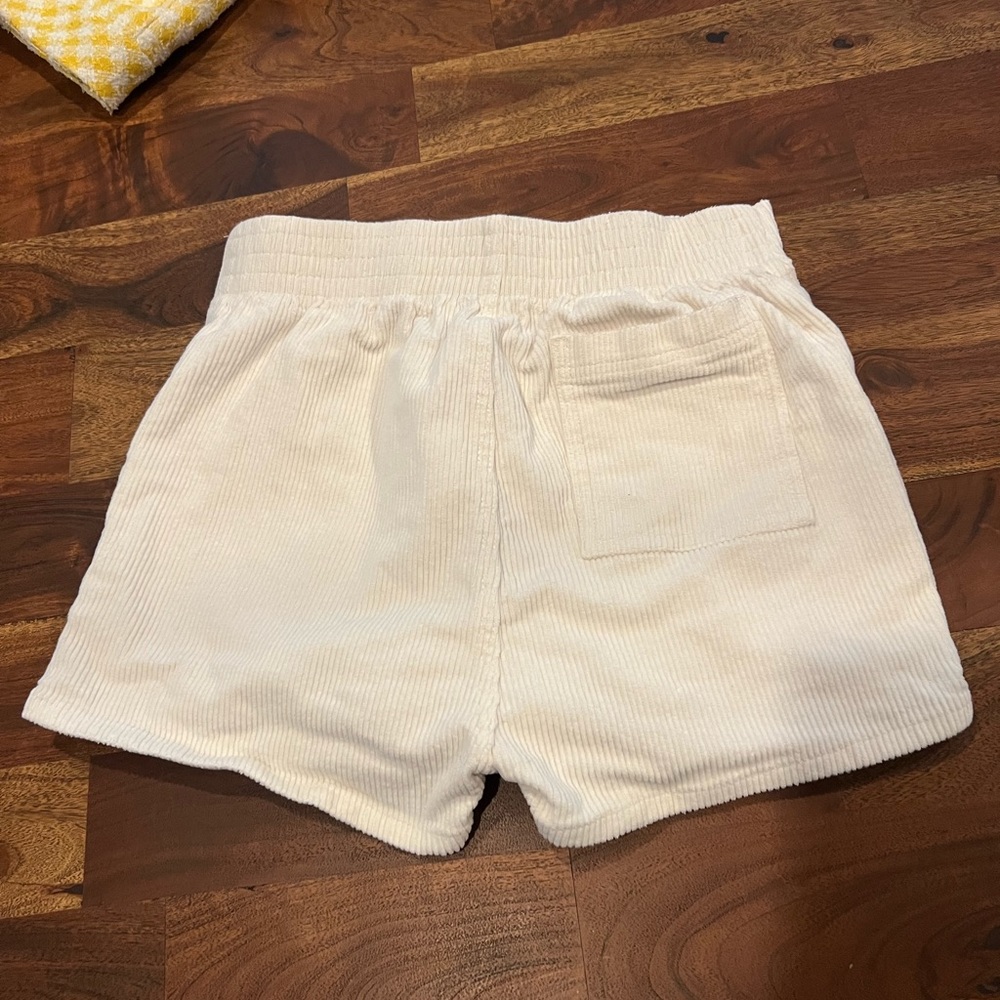 Hammies White Corduroy Stretch Shorts Size 30